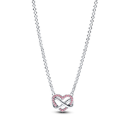 Pink Infinity Heart Jewelry Set