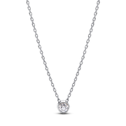Pandora Era Bezel Sterling Silver Lab-grown Diamond Pendant Necklace