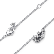 Sparkling Moon & Star Collier Necklace