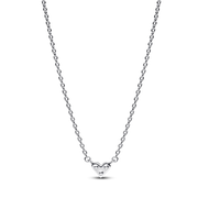 Triple Stone Heart Collier Necklace