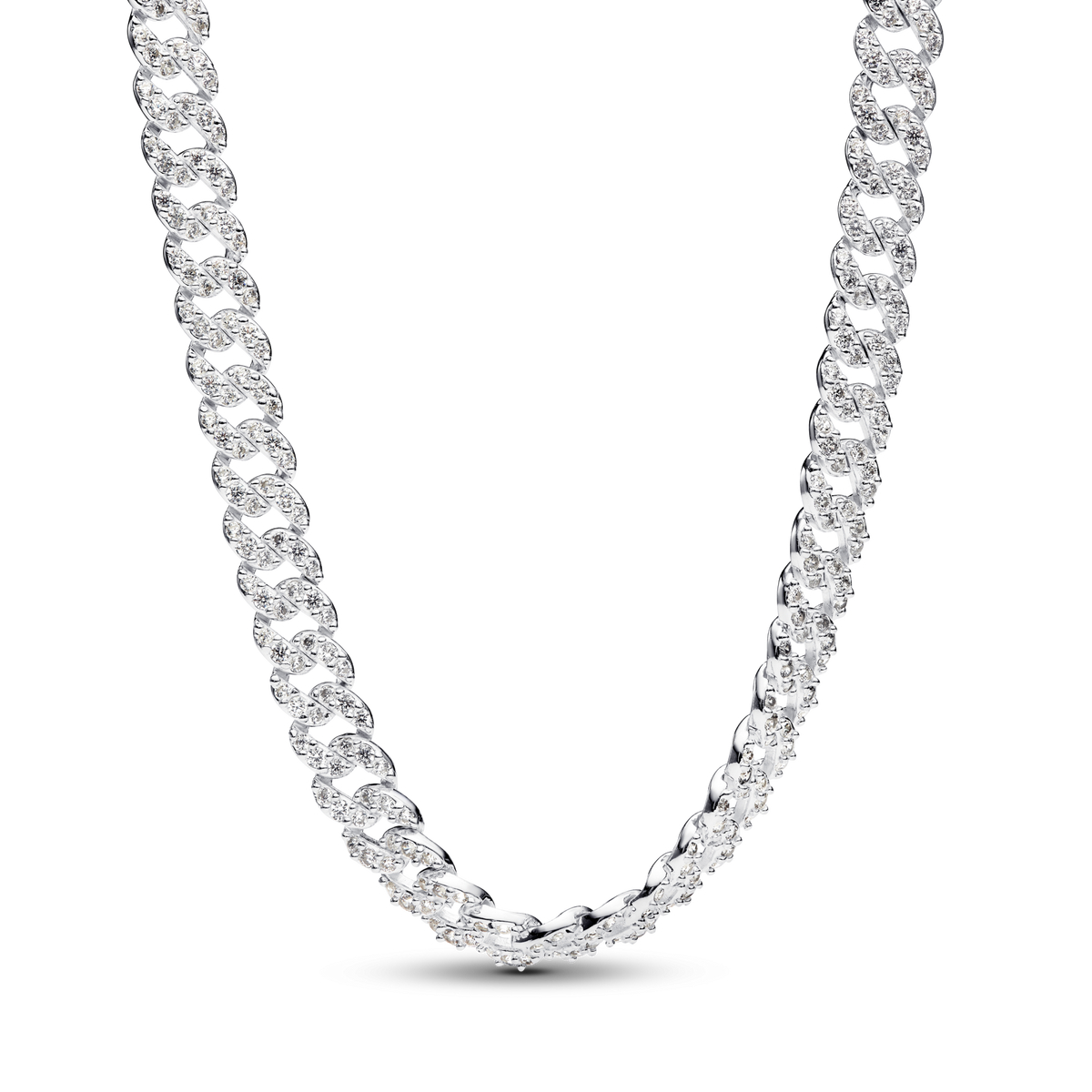 Pavé Cuban Chain Necklace