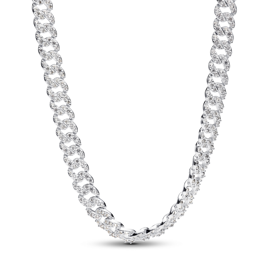 Pavé Cuban Chain Necklace