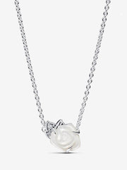 White Rose in Bloom Collier Necklace