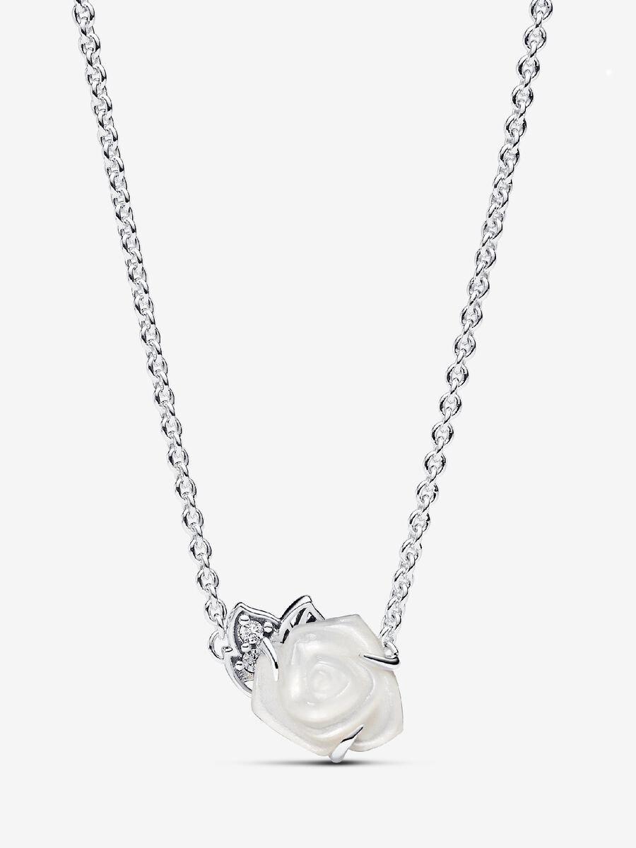 White Rose in Bloom Collier Necklace