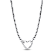 Heart Closure Snake Chain Necklace