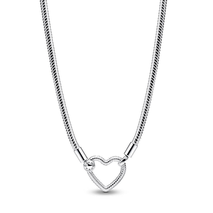 Heart Closure Snake Chain Necklace