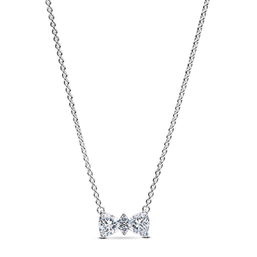 Sparkling Bow Necklace