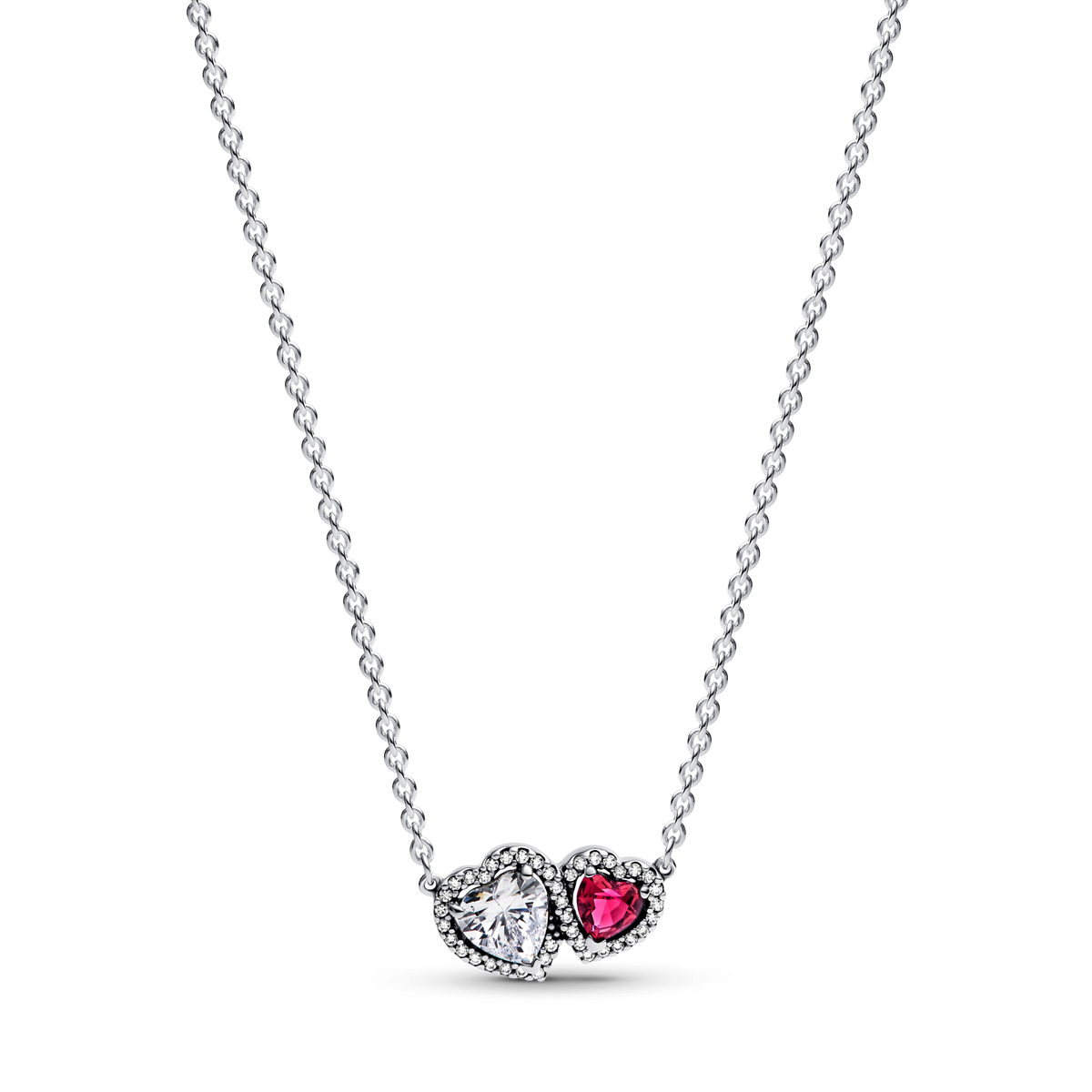 Halo Hearts Pendant Necklace