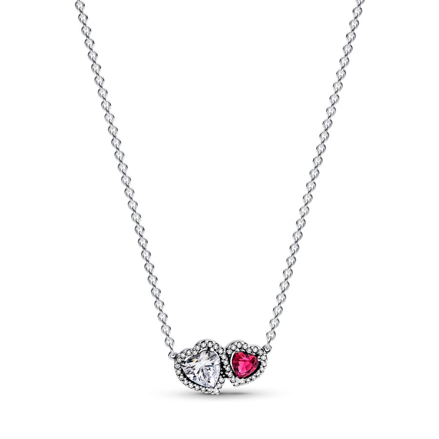 Halo Hearts Pendant Necklace