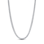 Tennis Choker & Heart Necklace Layering Set