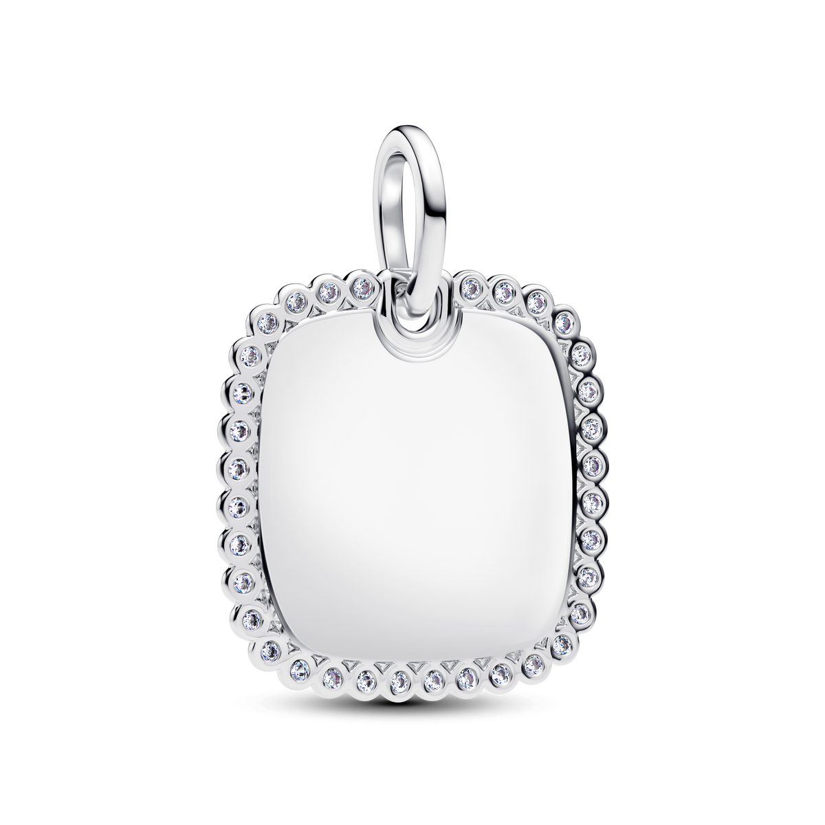 Engravable Square Tag Pendant