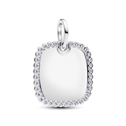 Engravable Square Tag Pendant