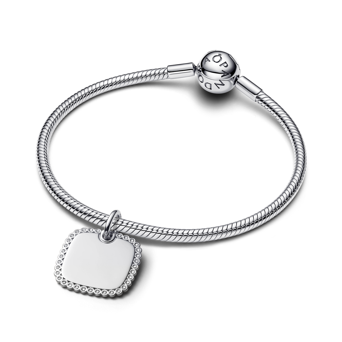 Engravable Square Tag Pendant