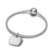 Engravable Square Tag Pendant