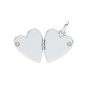 Engravable Openable Heart Tag Pendant