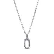 Cherry Blossom Medallion Charm Necklace Set