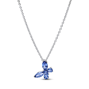 Winter Blue Butterfly Jewelry Set