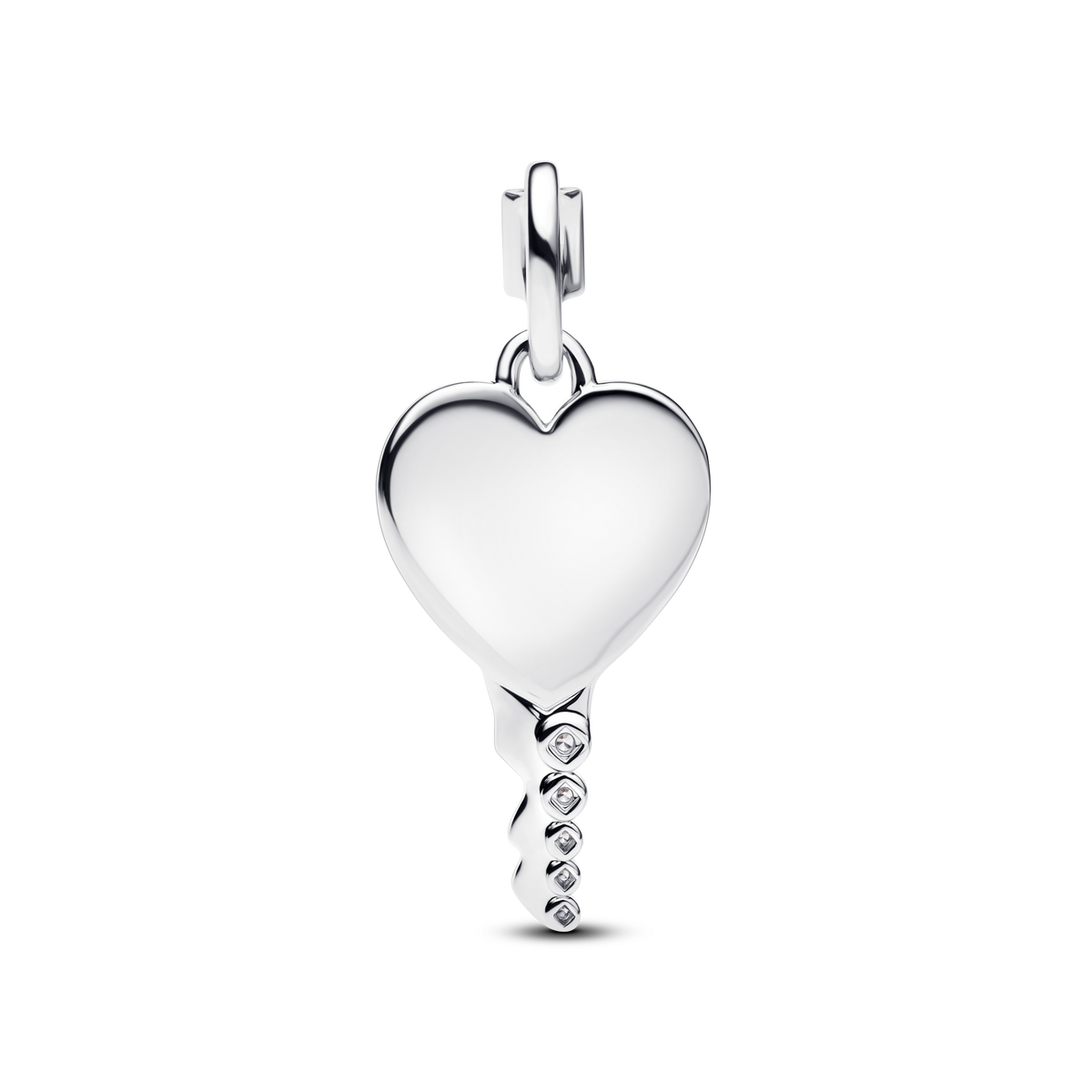 Engravable Heart Key Pendant