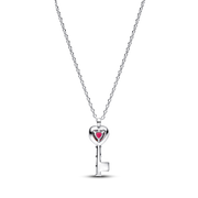 Elevated Heart Key Collier Necklace