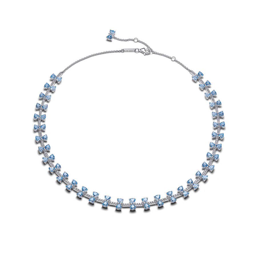 Bridgerton Blue Bow Necklace