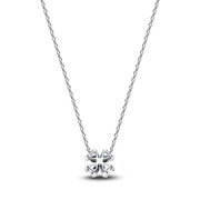 Sparkling Lucky Clover Pendant Necklace