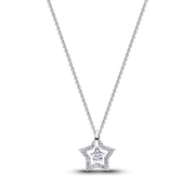 Pandora Talisman Sterling Silver Lab-Grown Diamond Star Pendant Necklace
