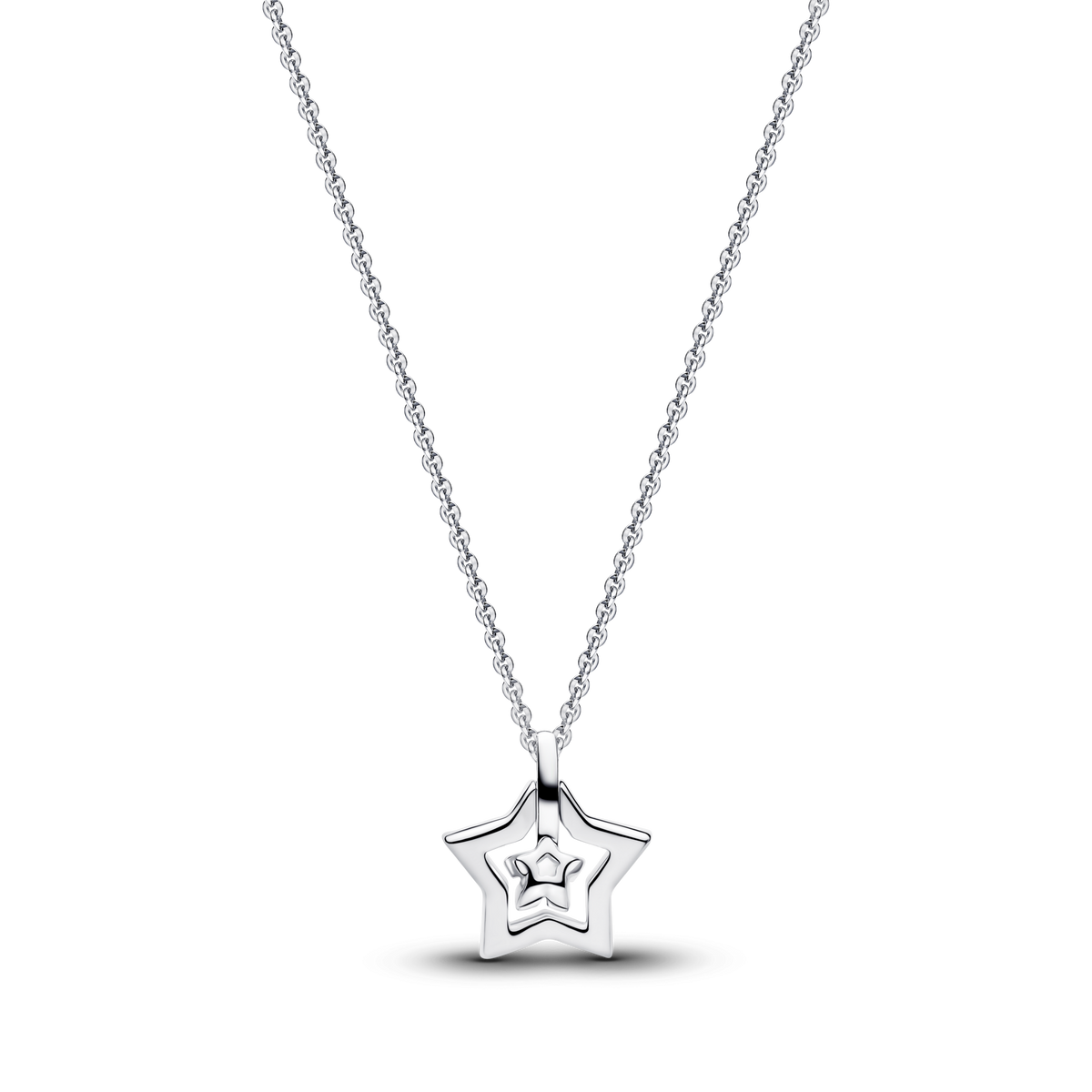Pandora Talisman Sterling Silver Lab-Grown Diamond Star Pendant Necklace