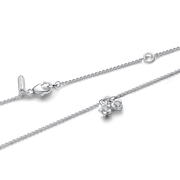 Pandora Talisman Sterling Silver Lab-Grown Diamond Heart & Star Dangle Pendant Necklace