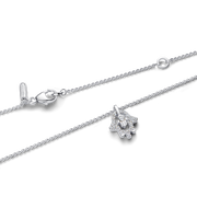 Pandora Talisman Sterling Silver Lab-Grown Diamond Hamsa Hand Pendant Necklace