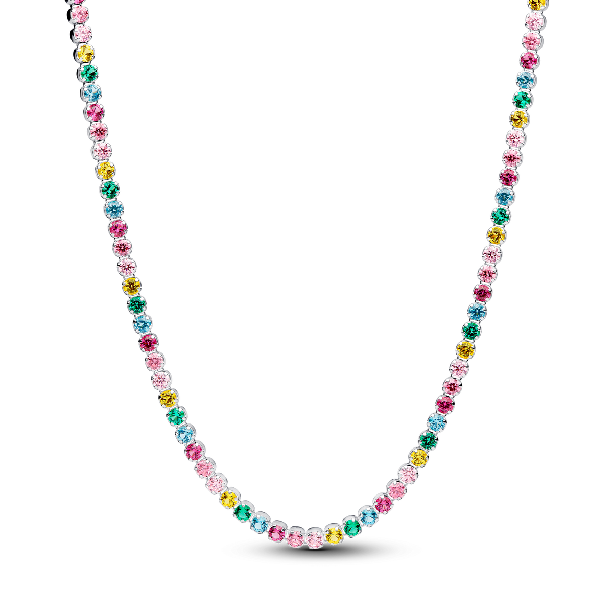 Rainbow Tennis Necklace