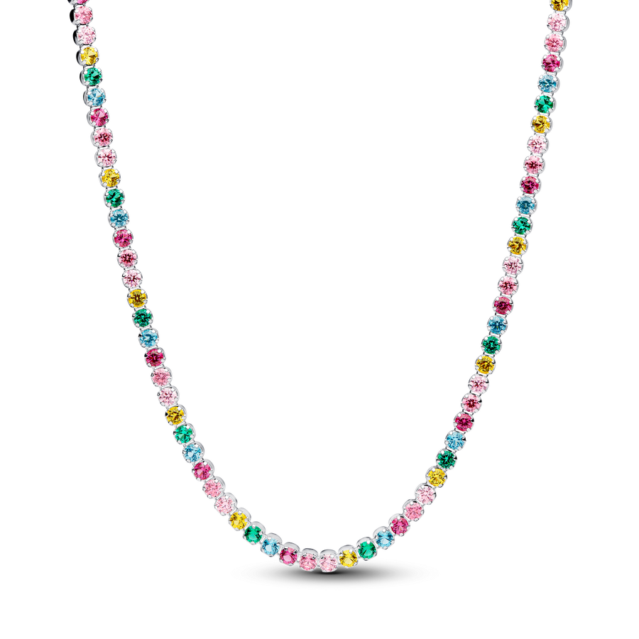 Rainbow Tennis Necklace