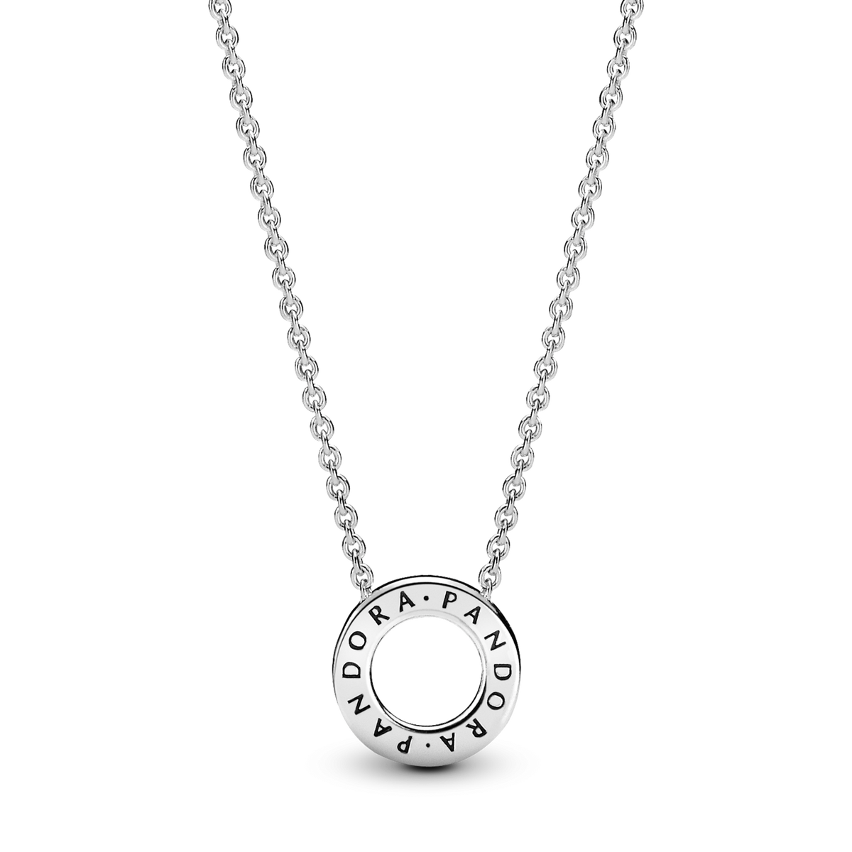 Pandora Logo Pavé Circle Collier Necklace