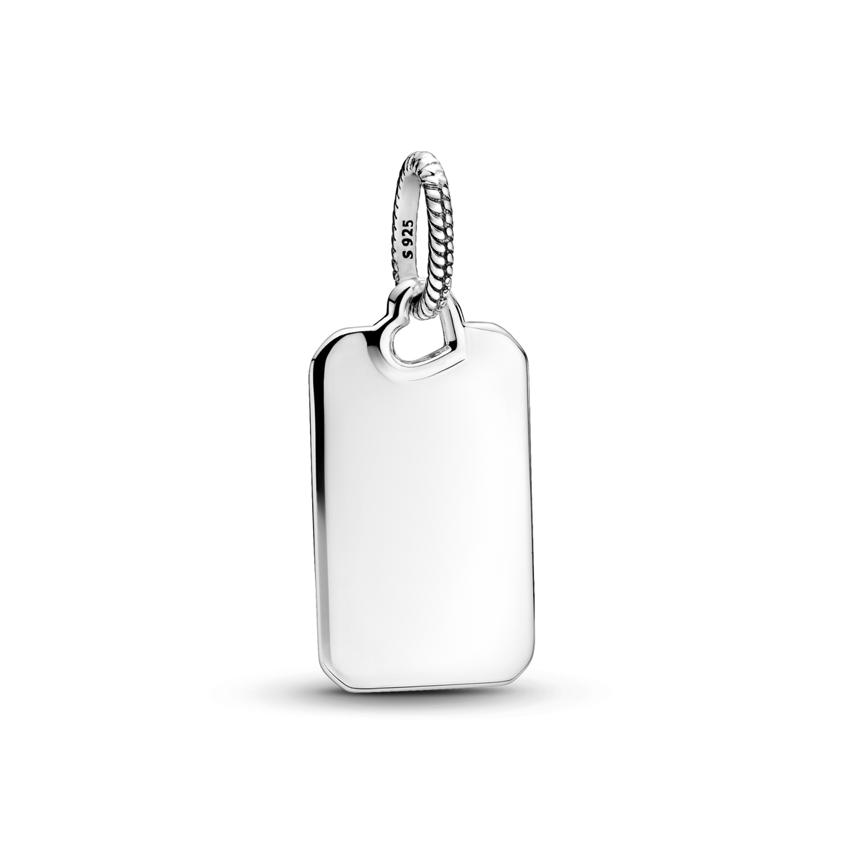 Engravable Rectangular Dog Tag Necklace