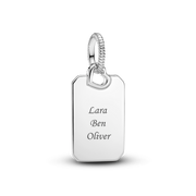 Engravable Rectangle Tag Pendant