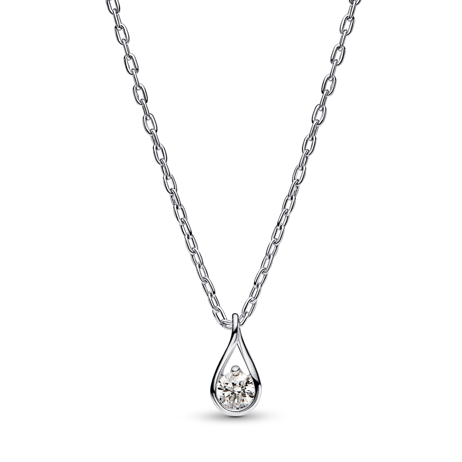 Pandora Infinite Sterling Silver Lab-grown Diamond Pendant Necklace