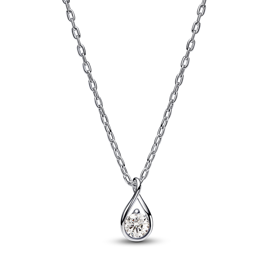 Pandora Infinite Sterling Silver Lab-grown Diamond Pendant Necklace