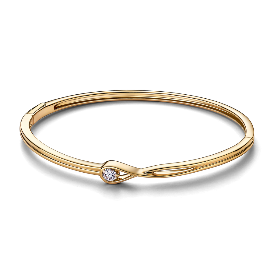 Pandora Infinite 14k Gold Lab-grown Diamond Bangle