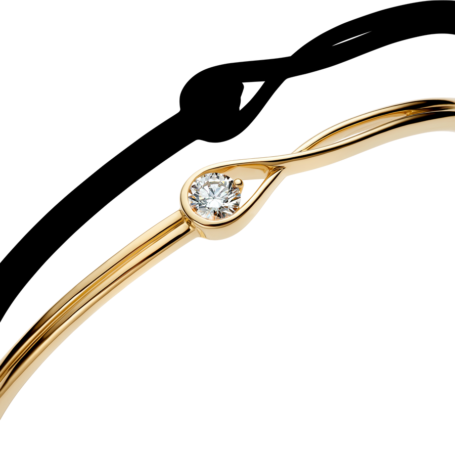 Pandora Infinite 14k Gold Lab-grown Diamond Bangle