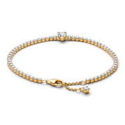 Sparkling Heart Tennis Bracelet