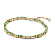Sparkling Green Tennis Bracelet