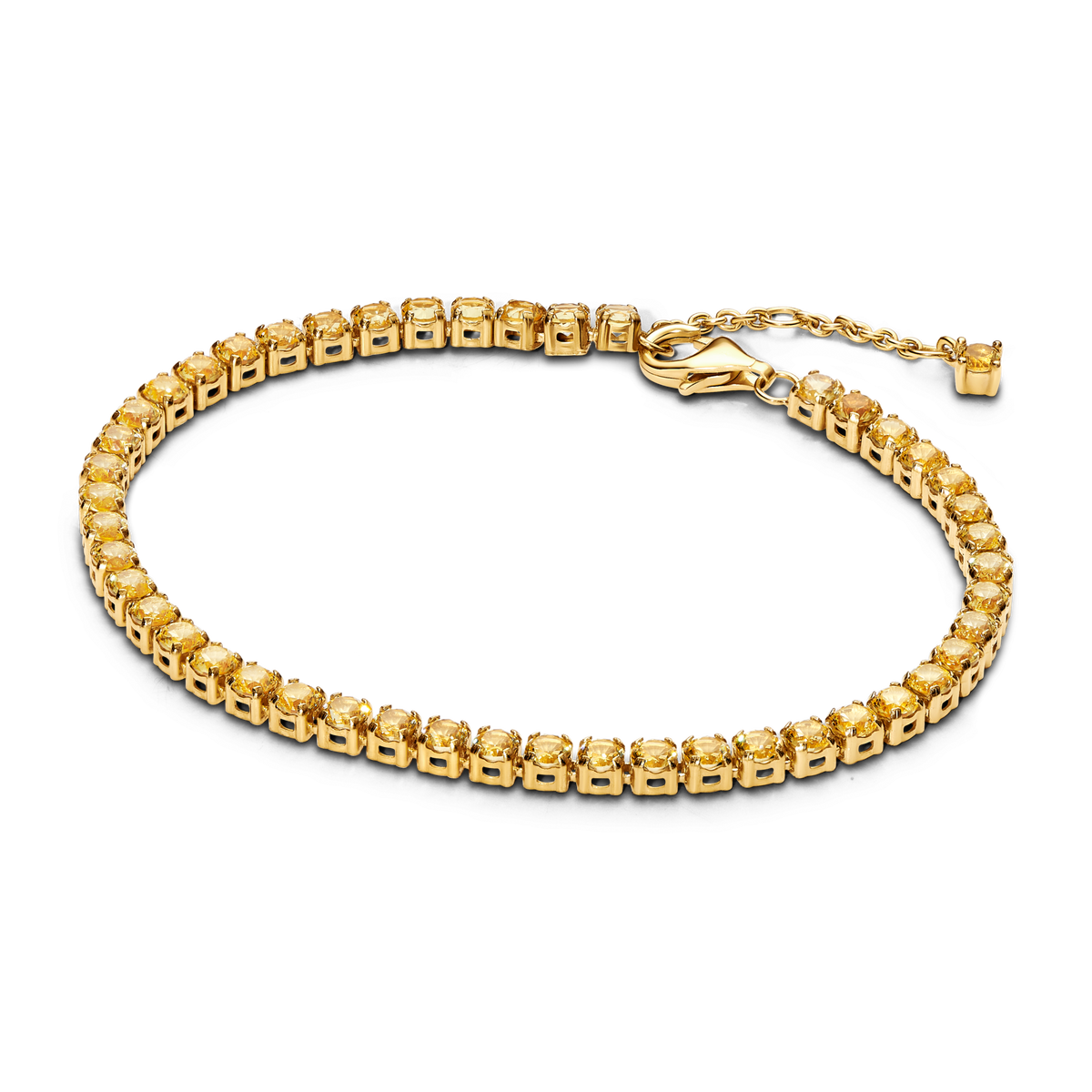 Sparkling Yellow Tennis Bracelet