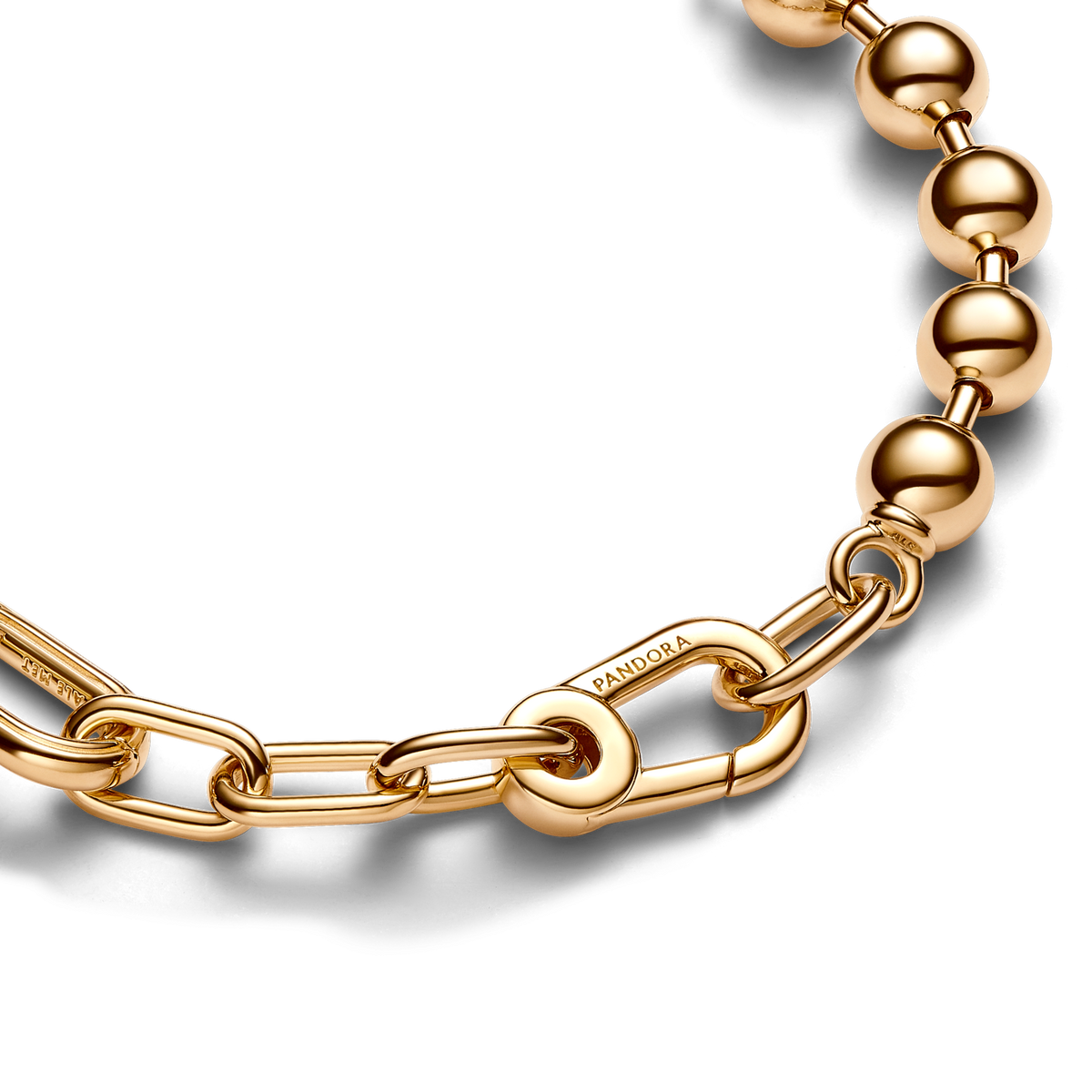 Pandora ME Metal Bead & Link Chain Bracelet