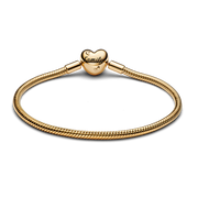 Family Tree Heart Clasp Snake Chain Bracelet