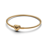 FINAL SALE - Radiating Heart Clasp Bangle