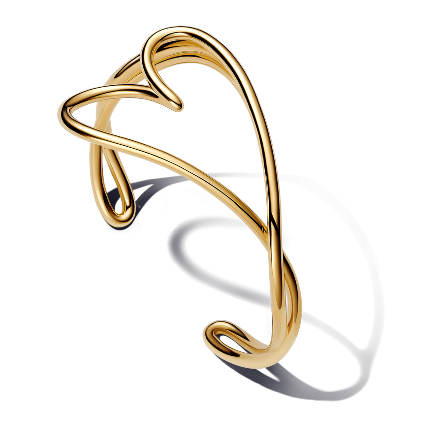Organically Shaped Heart Bangle