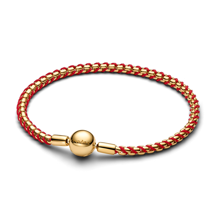 Red Cord Snake Chain Bracelet