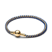 Blue Cord Box Chain Bracelet