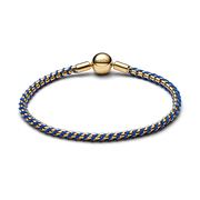 Blue Cord Box Chain Bracelet