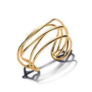 FINAL SALE - Organically Shaped Wired Open Bangle