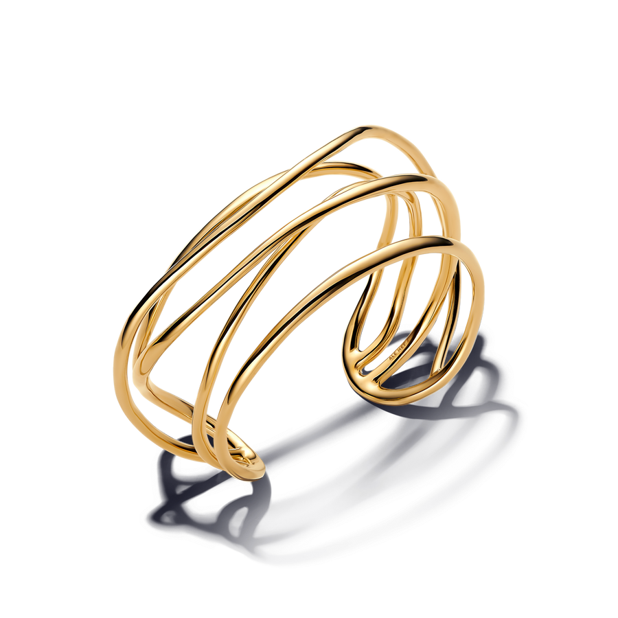 FINAL SALE - Organically Shaped Wired Open Bangle